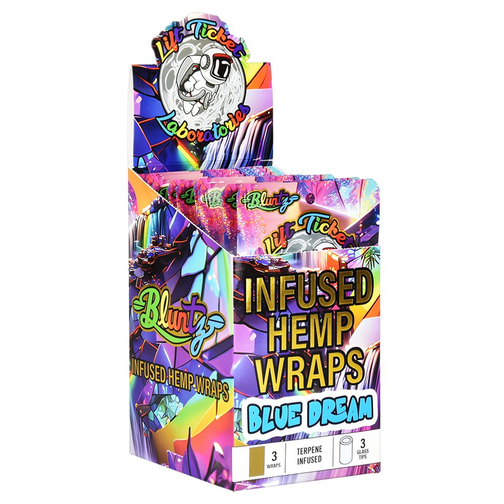 Lift Ticket Terpene Infused Hemp Wrap + Tip Bluntz 3pc | 10pk 60 Wraps