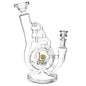 Lookah Glass Warped Recycler Water Pipe | 10.5" | 14mm F