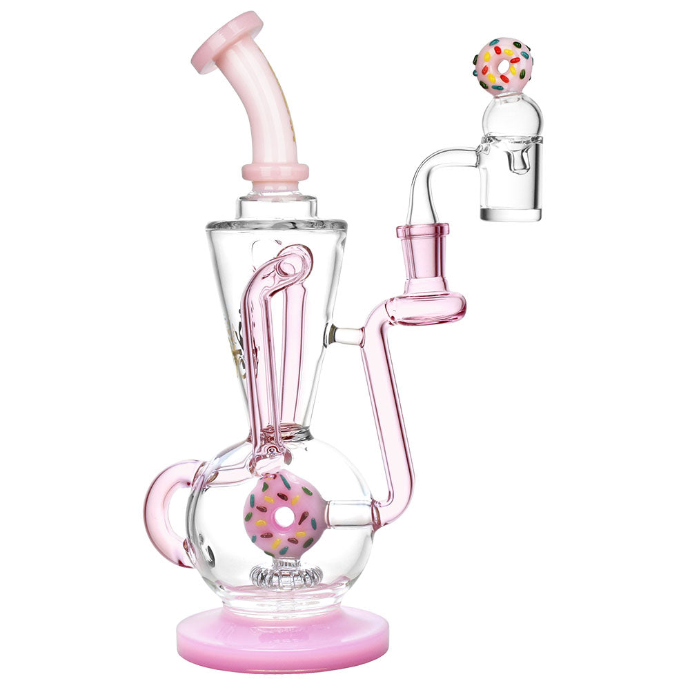 Pulsar Delectable Donut Recycler Dab Rig Kit - 10.75"/14mm F / Colors Vary